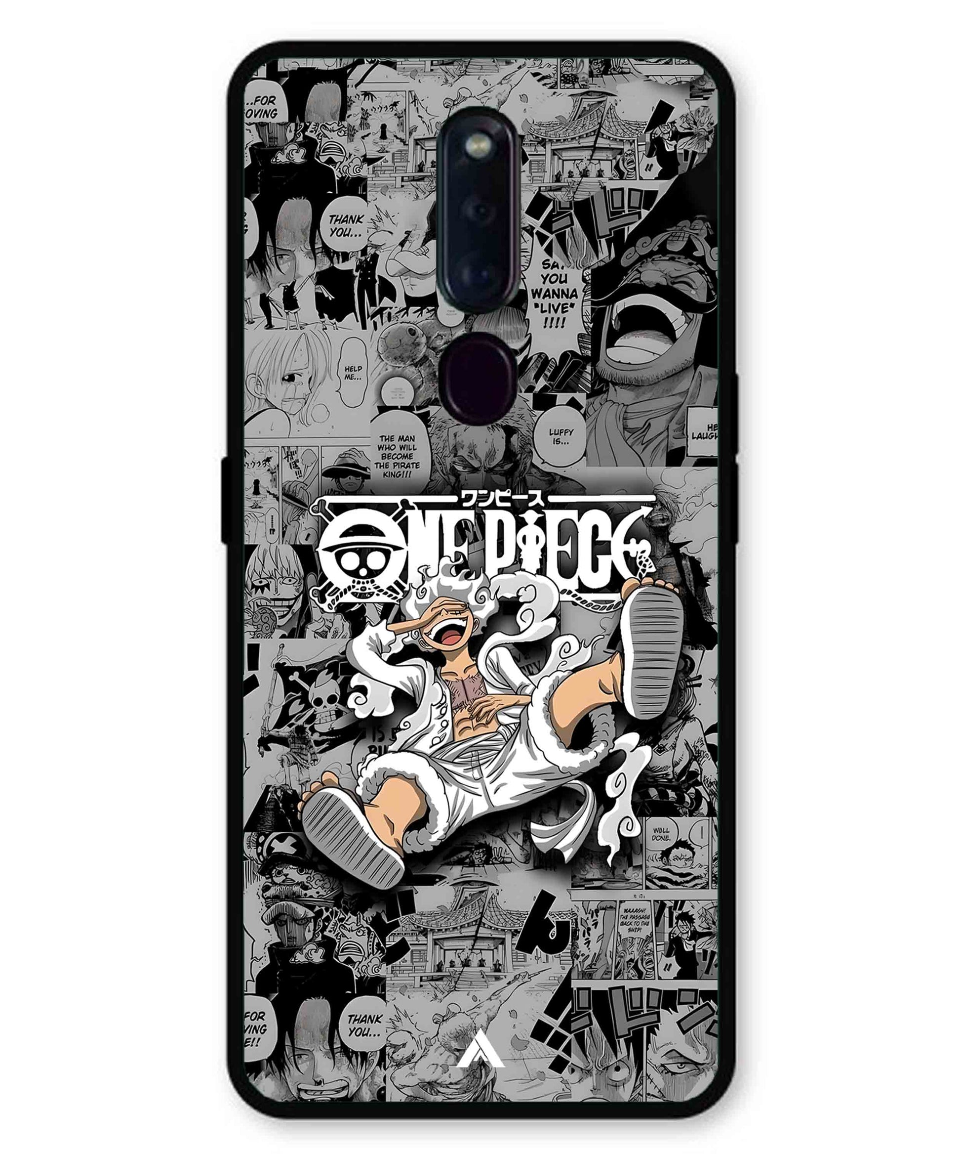 Onepiece luffy 01 Anime Metal Back Cover Phone Case for Oppo F11 Pro
