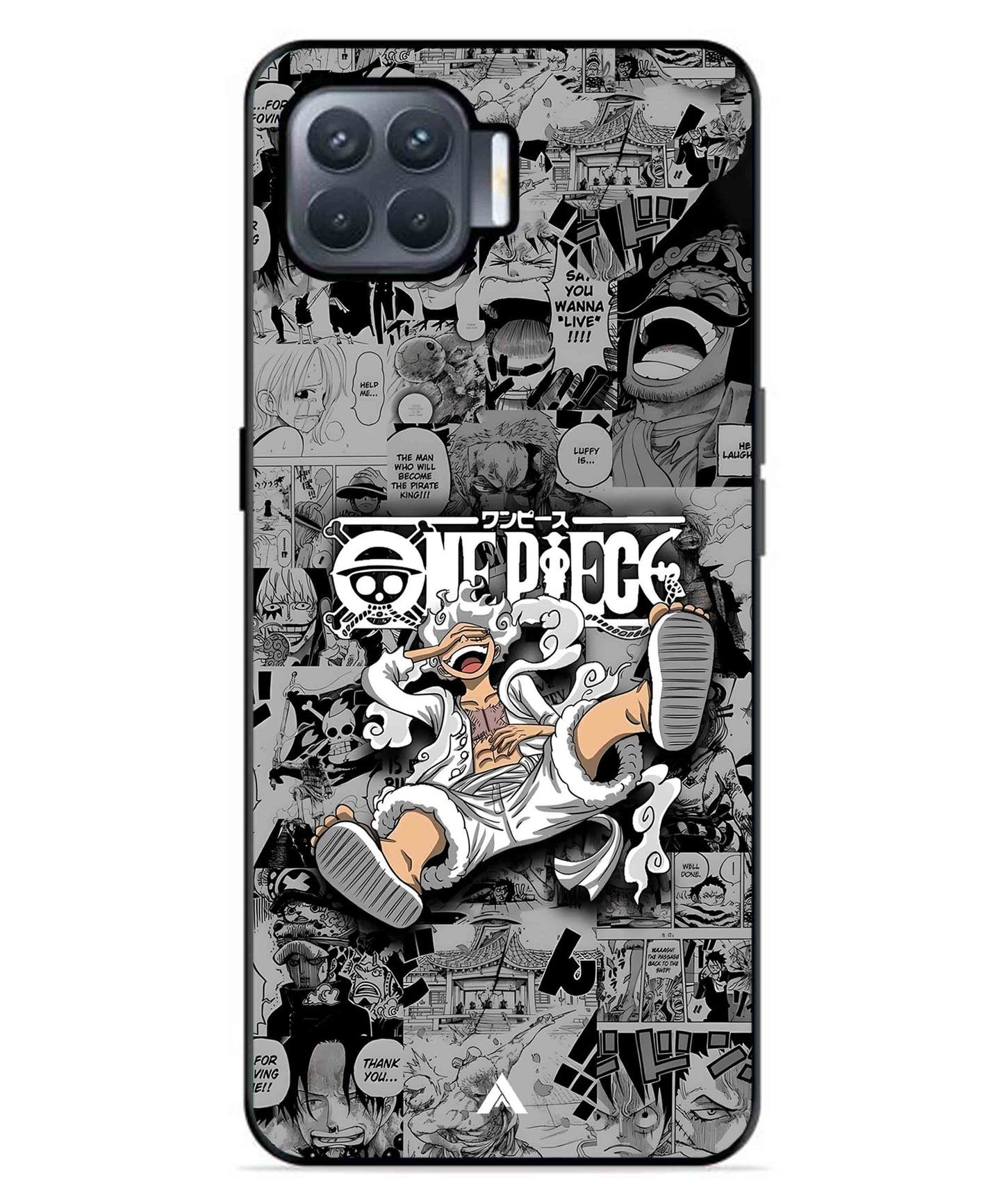 Onepiece luffy 01 Anime Metal Back Cover Phone Case for Oppo F17 Pro