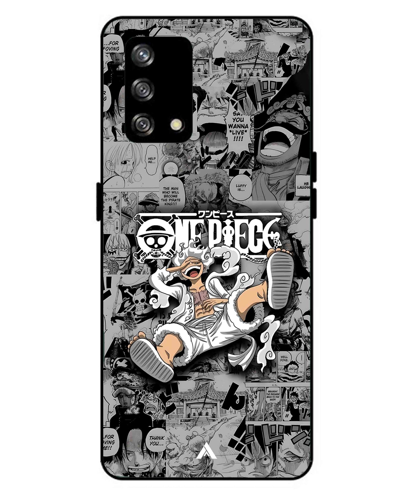 Onepiece luffy 01 Anime Metal Back Cover Phone Case for Oppo F19