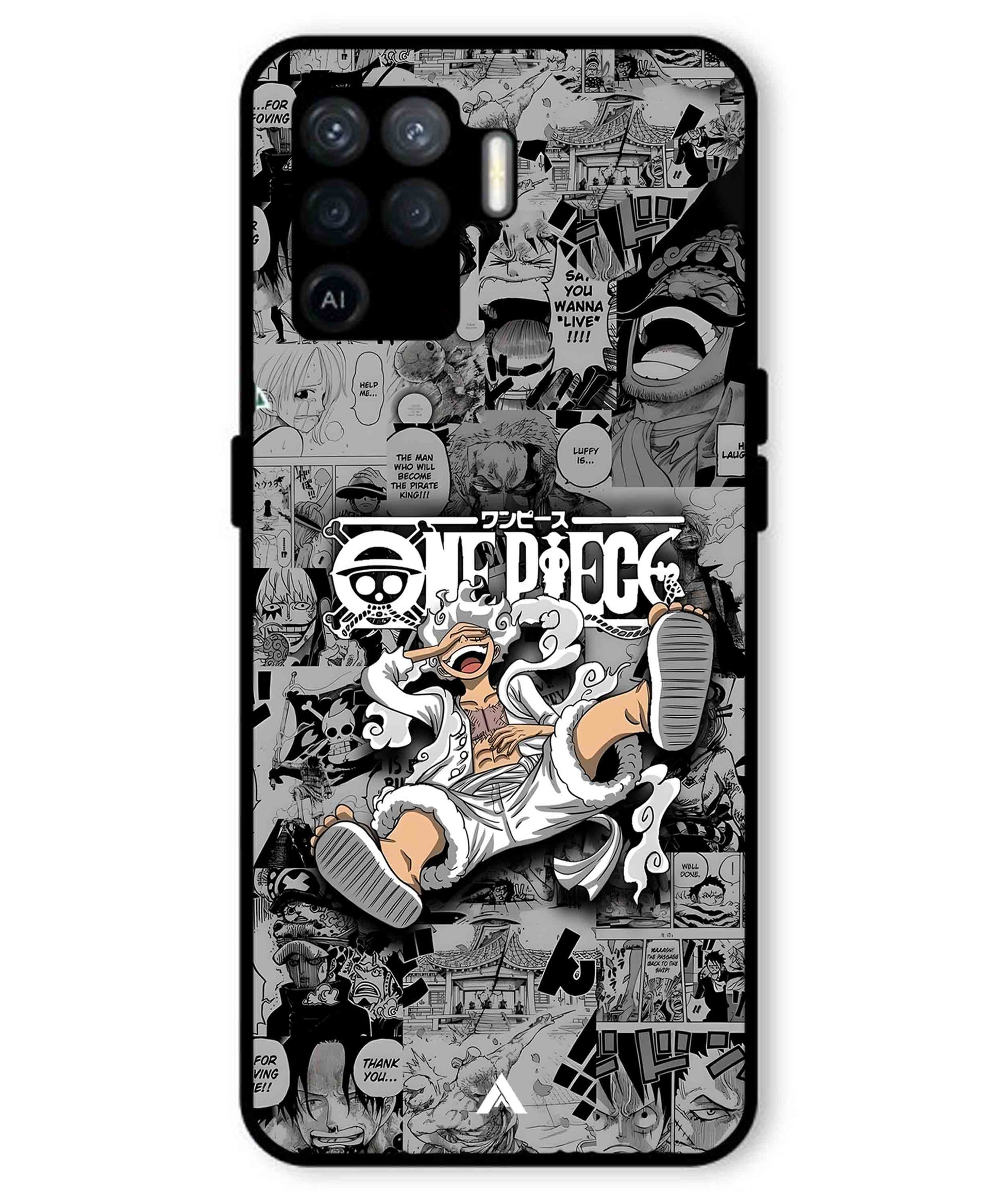 Onepiece luffy 01 Anime Metal Back Cover Phone Case for Oppo F19 Pro