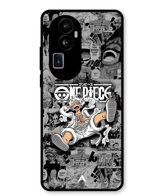 Onepiece luffy 01 Anime Metal Back Cover Phone Case for Oppo Reno 10 Pro Plus