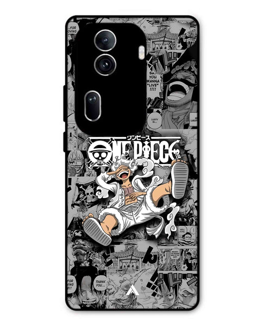 Onepiece luffy 01 Anime Metal Back Cover Phone Case for Oppo Reno 11 Pro