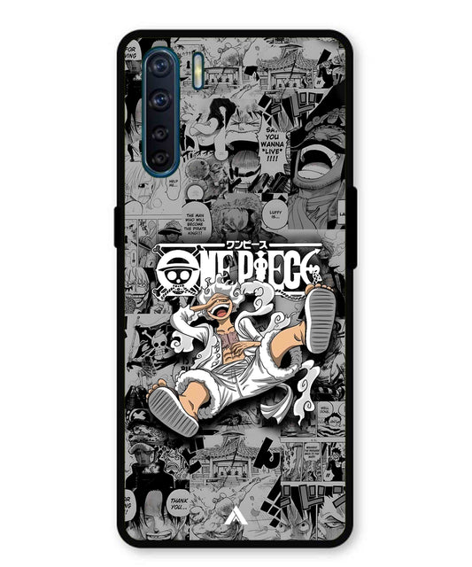 Onepiece luffy 01 Anime Metal Back Cover Phone Case for Oppo Reno 3