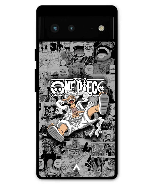 Onepiece luffy 01 Anime Metal Back Cover Phone Case for Pixel 6 Pro