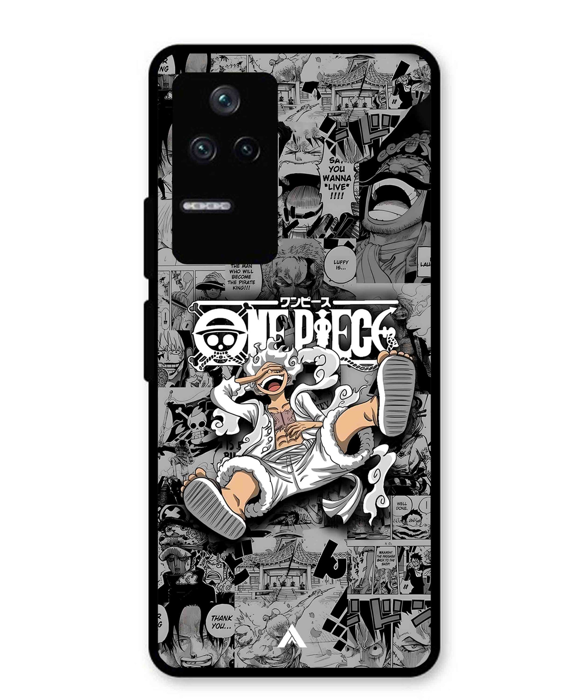 Onepiece luffy 01 Anime Metal Back Cover Phone Case for Poco F4