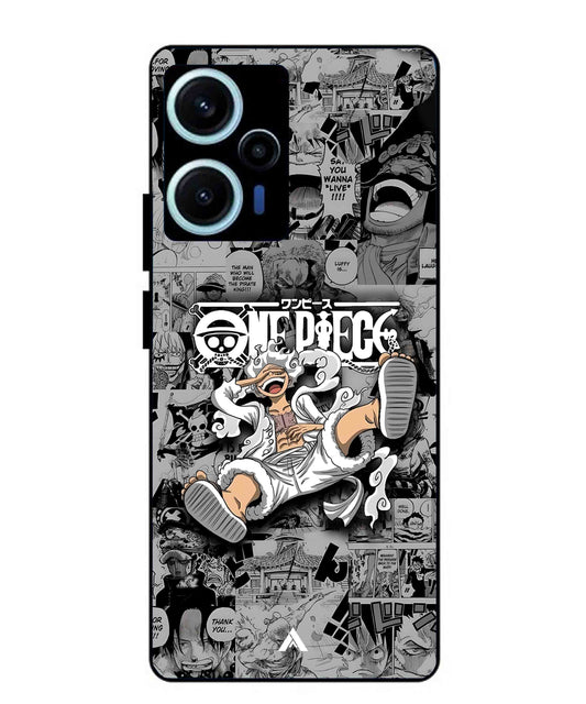Onepiece luffy 01 Anime Metal Back Cover Phone Case for Poco F5