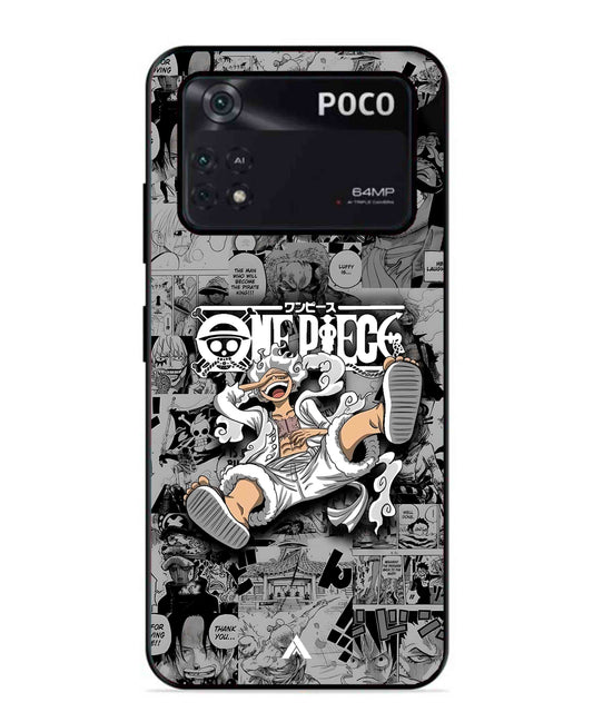 Onepiece luffy 01 Anime Metal Back Cover Phone Case for Poco X4 Pro