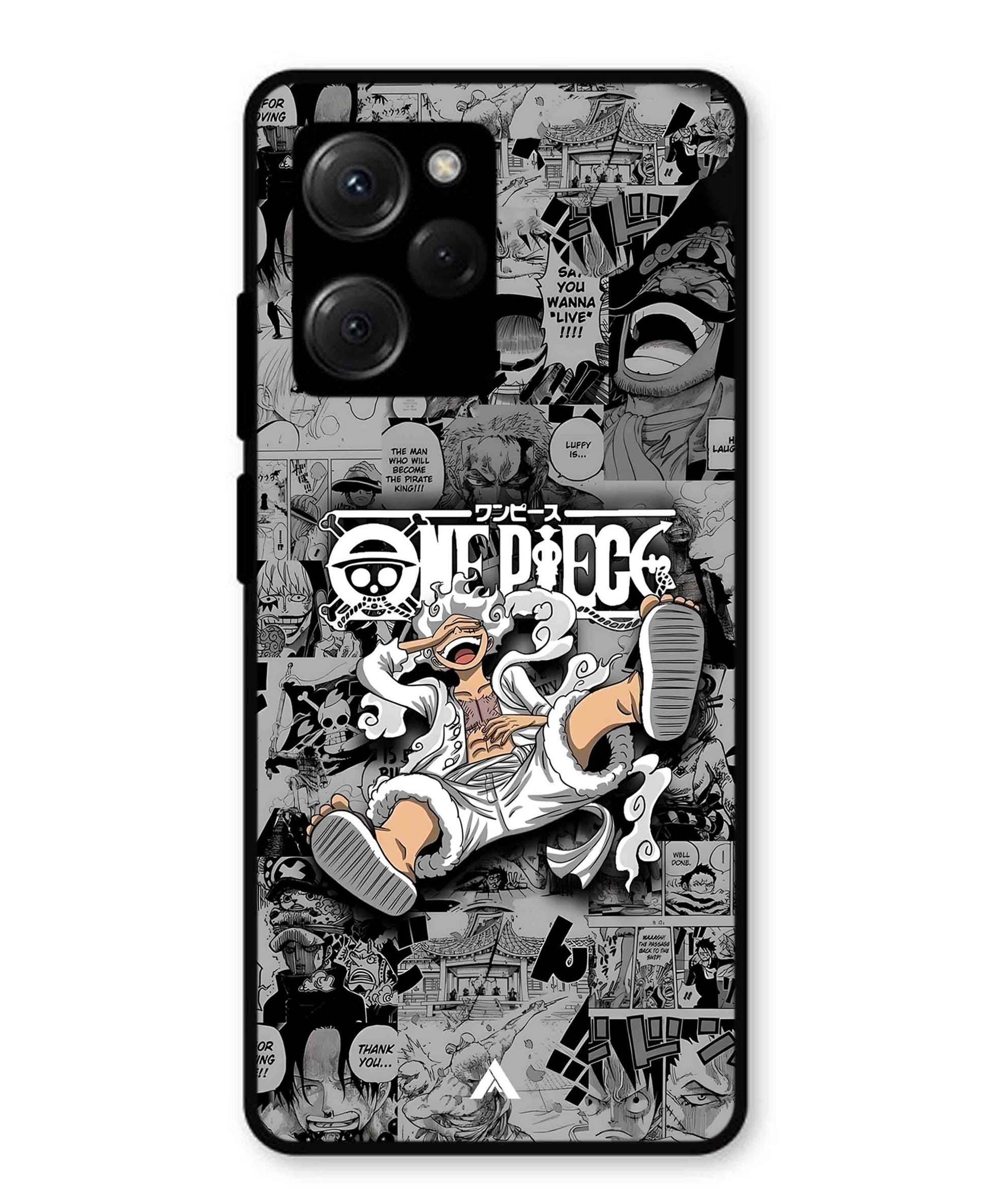 Onepiece luffy 01 Anime Metal Back Cover Phone Case for Poco X5 Pro