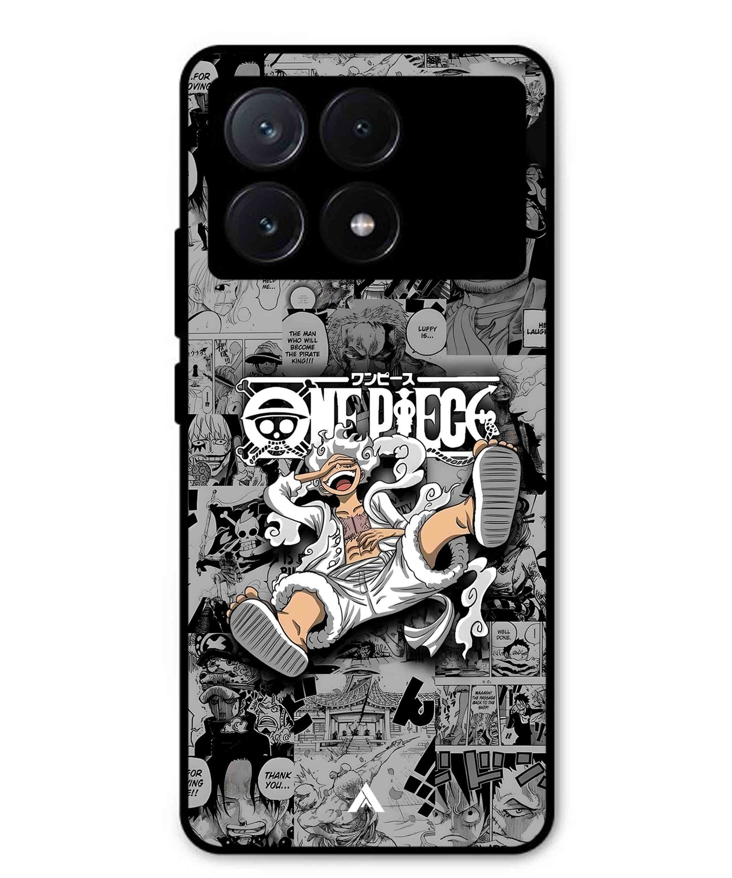 Onepiece luffy 01 Anime Metal Back Cover Phone Case for Poco X6 Pro
