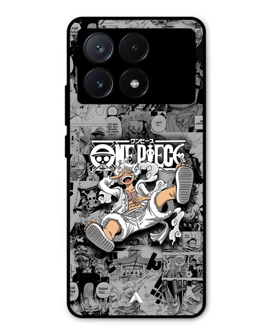 Onepiece luffy 01 Anime Metal Back Cover Phone Case for Poco X6 Pro