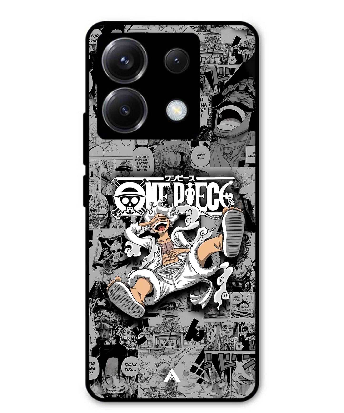 Onepiece luffy 01 Anime Metal Back Cover Phone Case for Poco X6