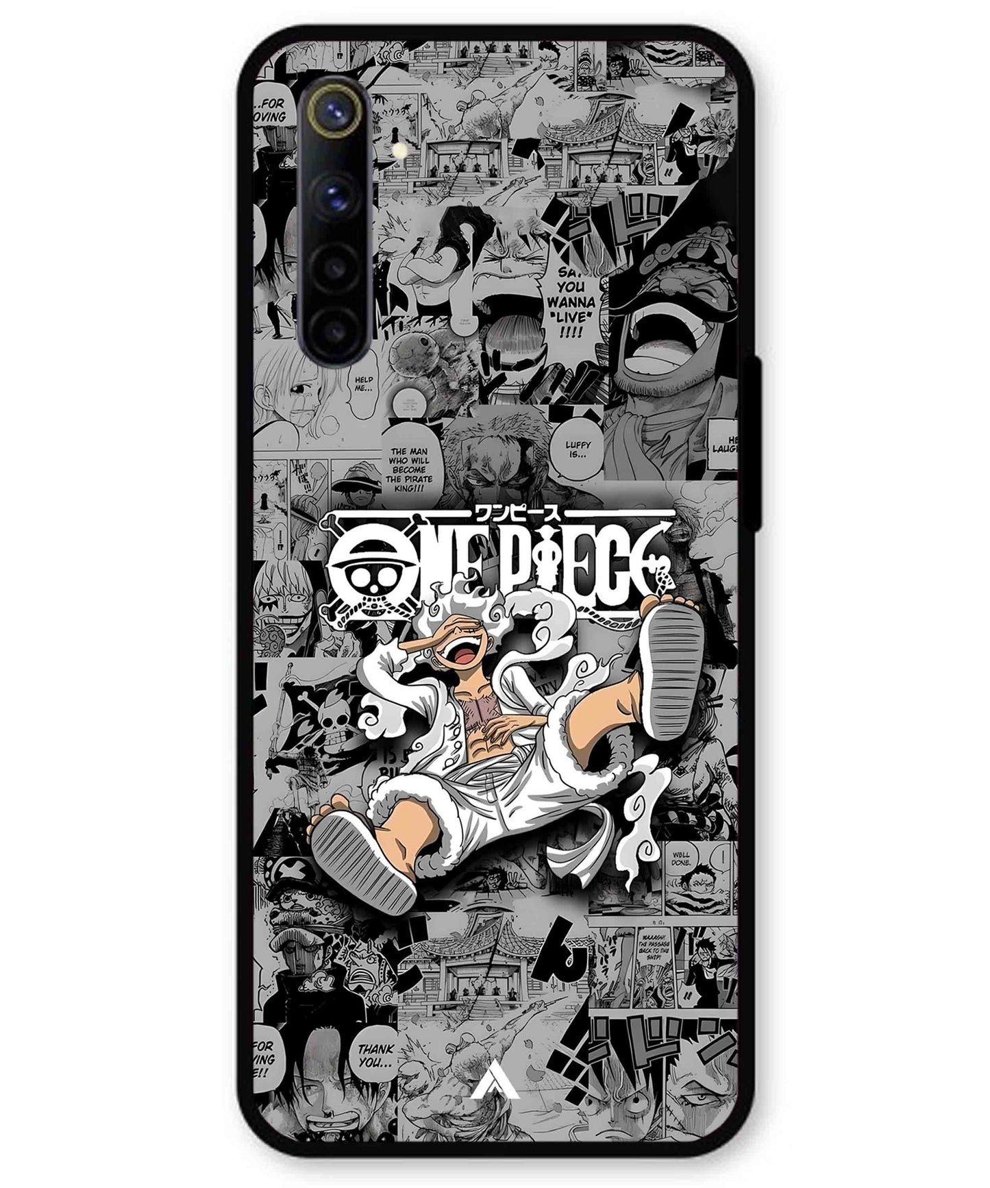 Onepiece luffy 01 Anime Metal Back Cover Phone Case for Realme 6