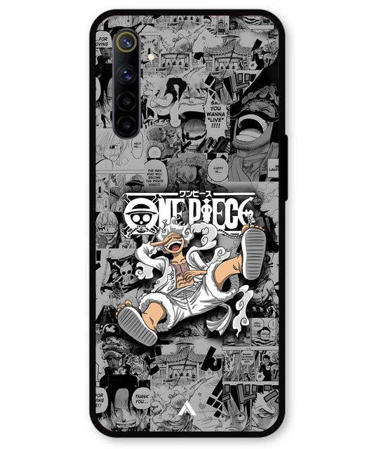 Onepiece luffy 01 Anime Metal Back Cover Phone Case for Realme 6