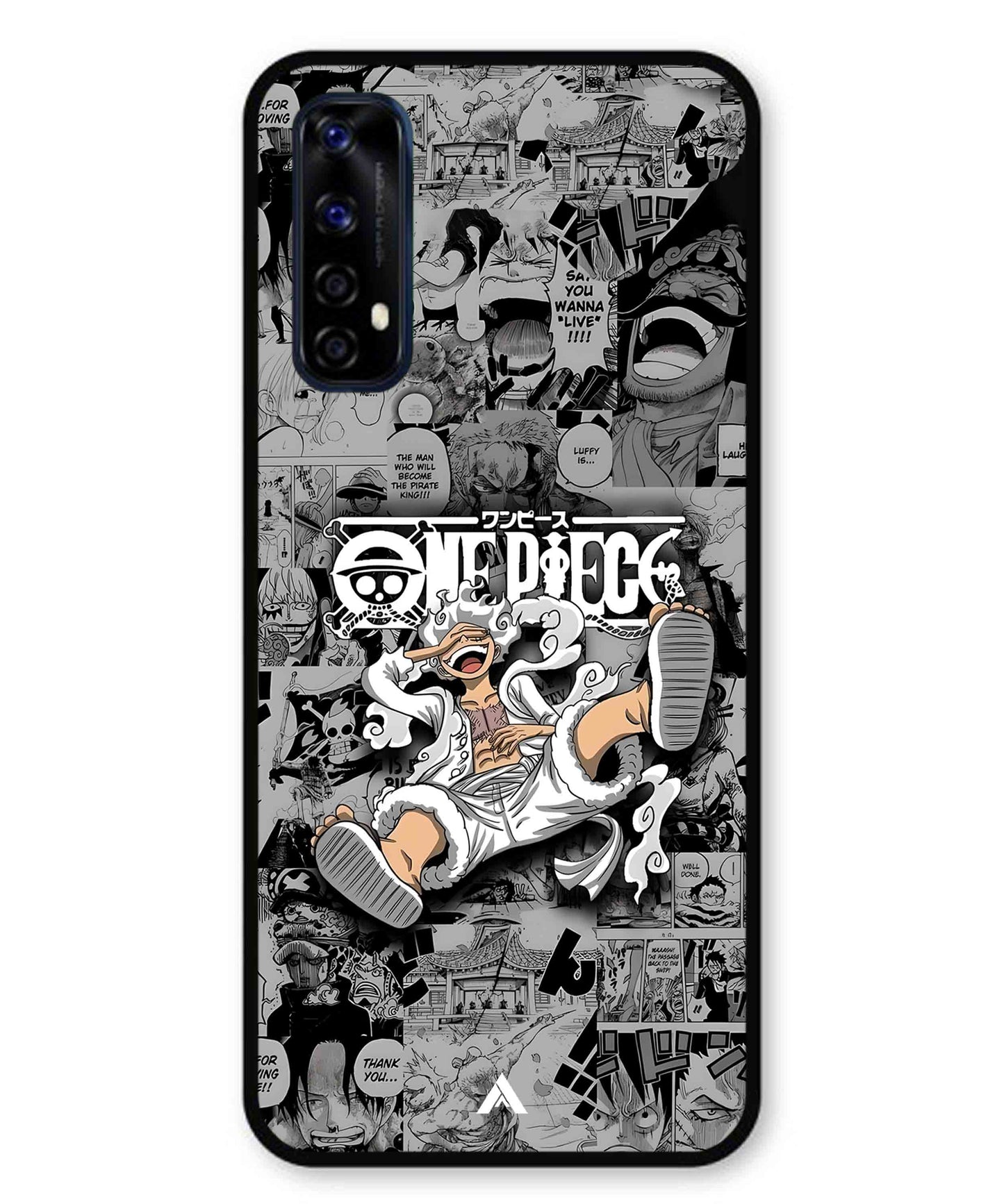 Onepiece luffy 01 Anime Metal Back Cover Phone Case for Realme 7