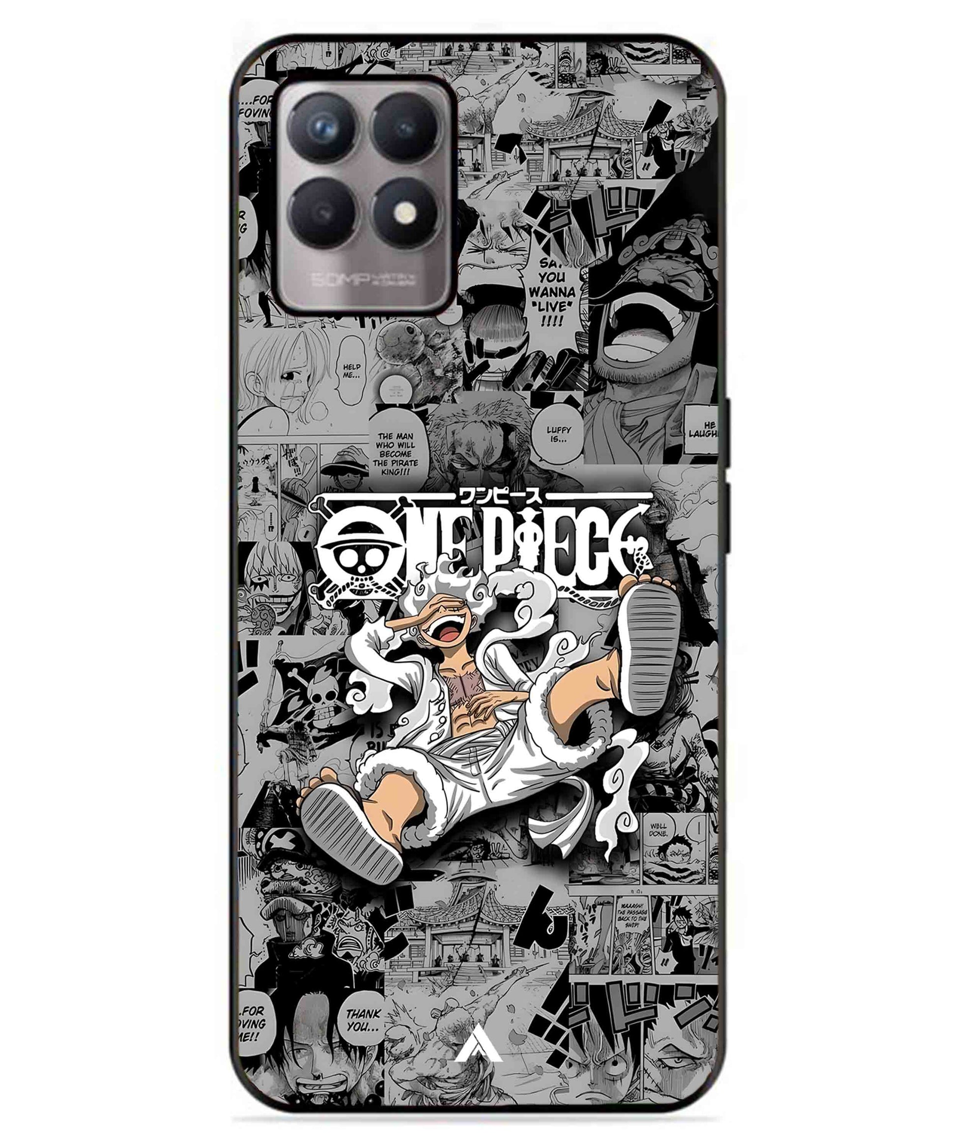 Onepiece luffy 01 Anime Metal Back Cover Phone Case for Realme 8i