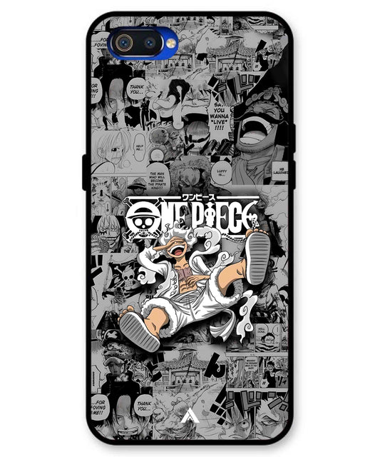 Onepiece luffy 01 Anime Metal Back Cover Phone Case for Realme C2