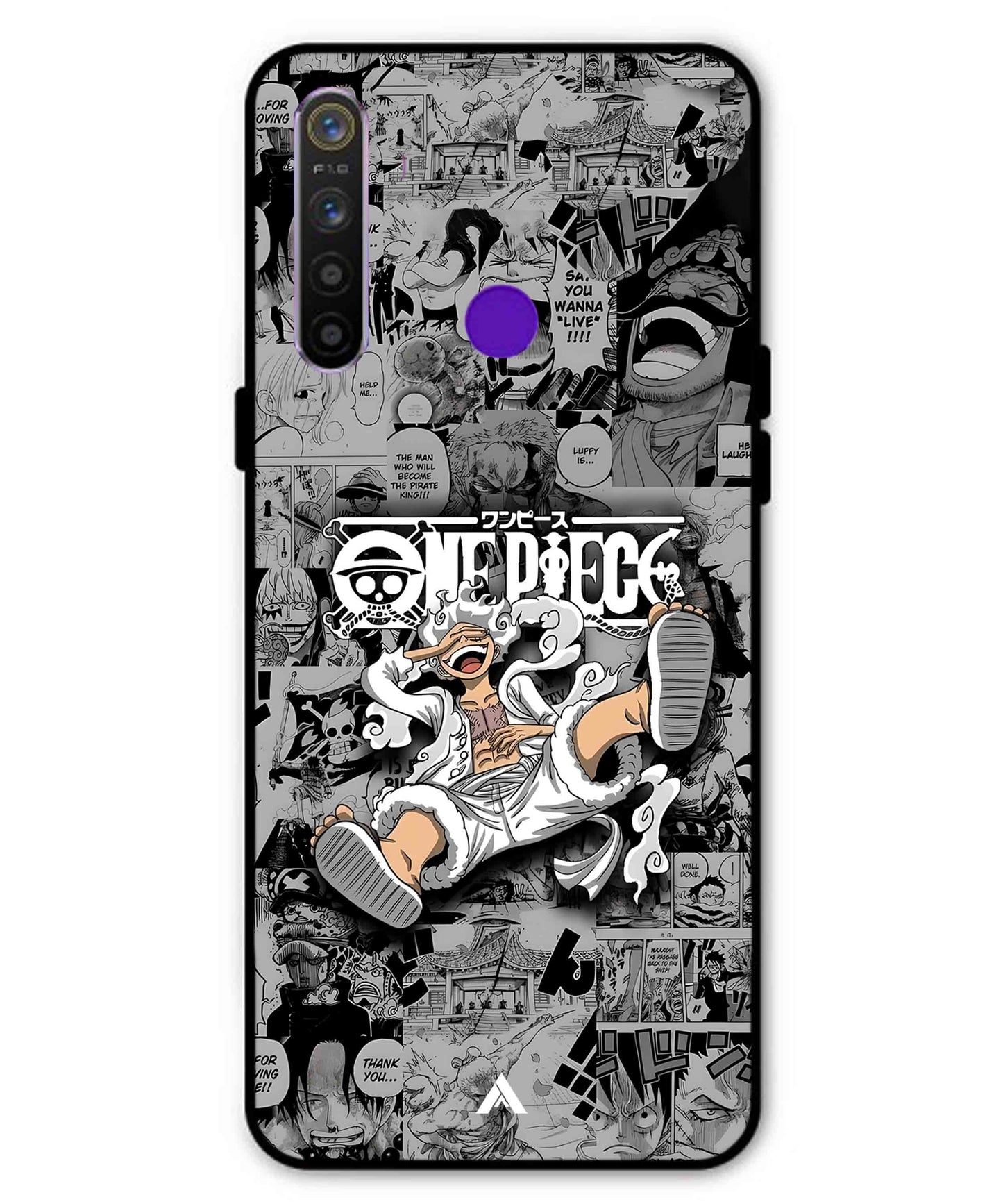 Onepiece luffy 01 Anime Metal Back Cover Phone Case for Realme Narzo 10
