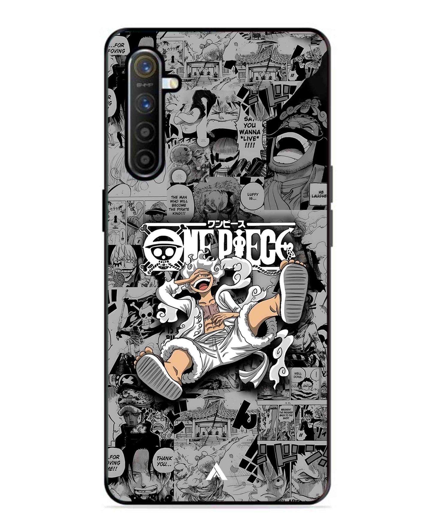 Onepiece luffy 01 Anime Metal Back Cover Phone Case for Realme XT