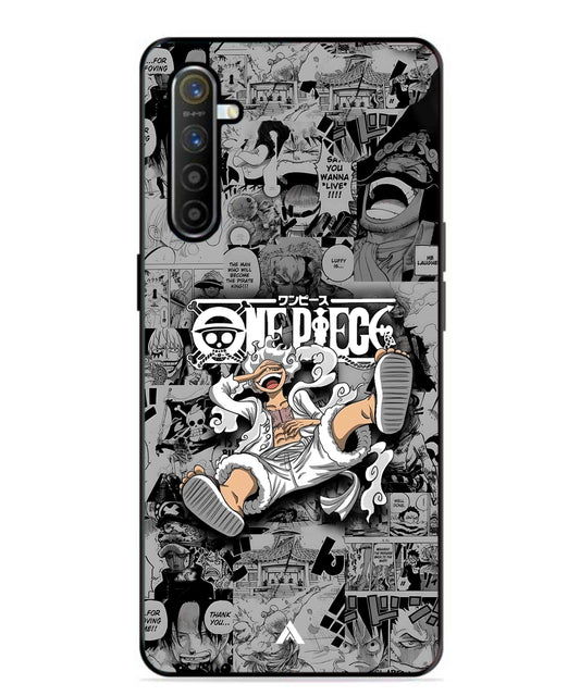 Onepiece luffy 01 Anime Metal Back Cover Phone Case for Realme XT