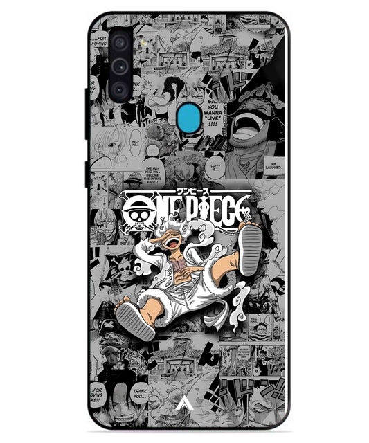 Onepiece luffy 01 Anime Metal Back Cover Phone Case for Samsung Galaxy A11
