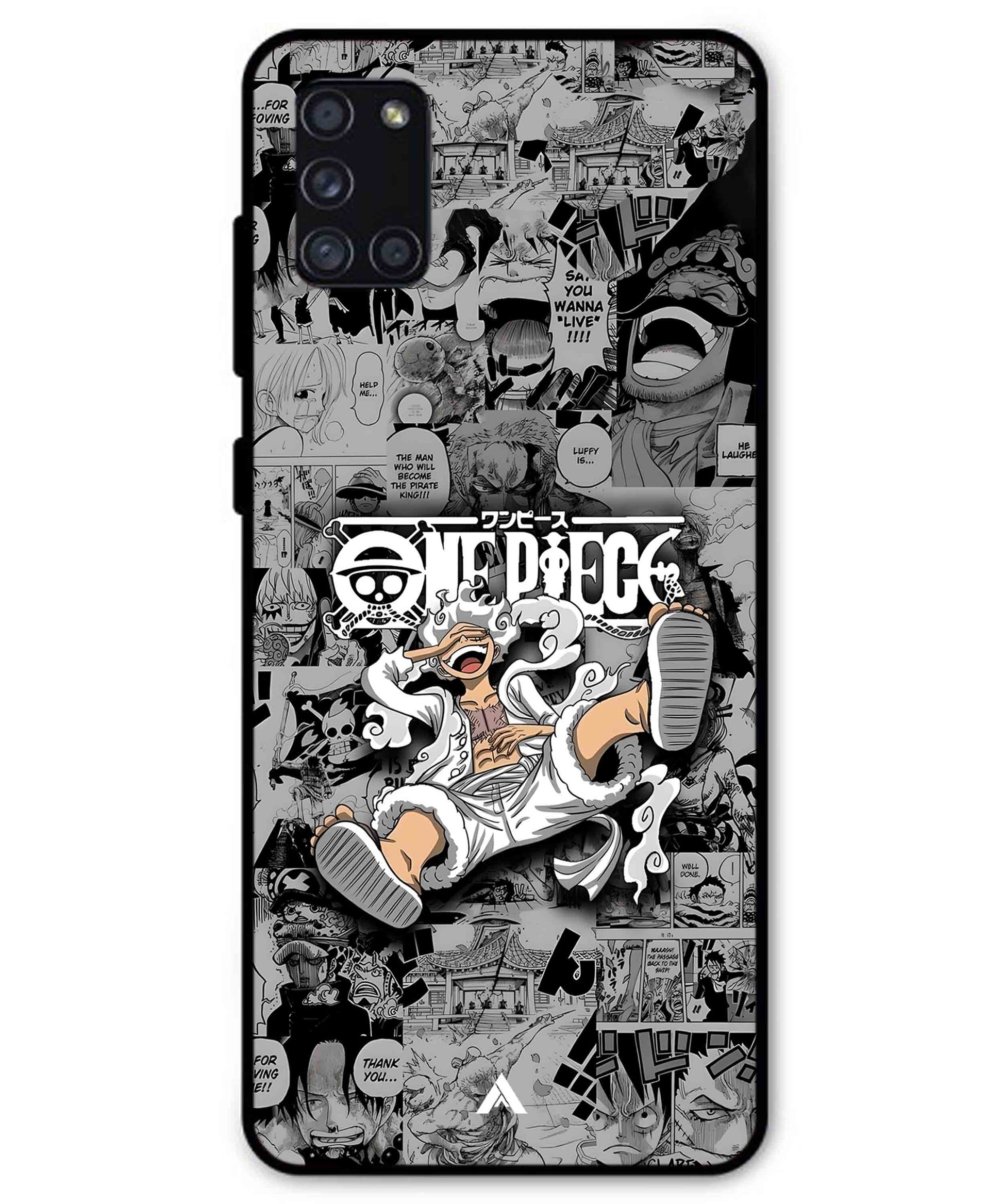Onepiece luffy 01 Anime Metal Back Cover Phone Case for Samsung Galaxy A31