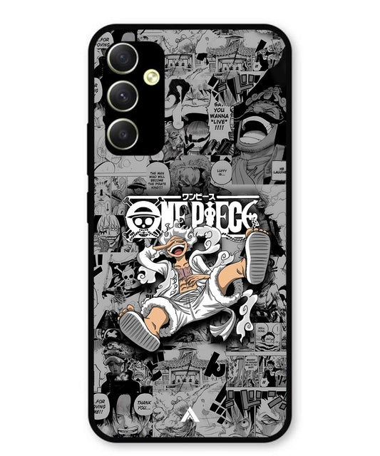 Onepiece luffy 01 Anime Metal Back Cover Phone Case for Samsung Galaxy A34 5G