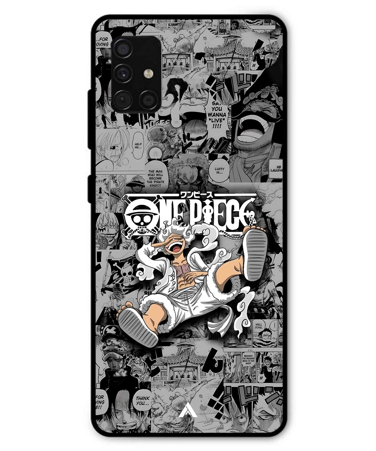 Onepiece luffy 01 Anime Metal Back Cover Phone Case for Samsung Galaxy A51