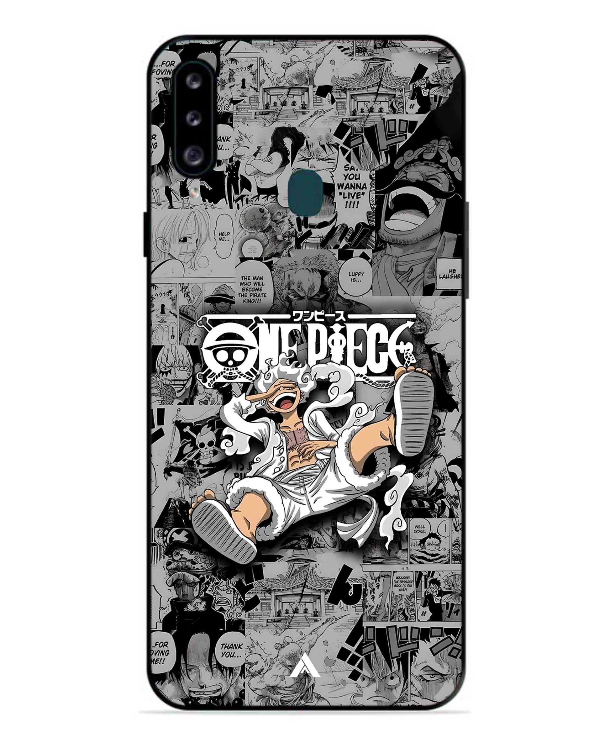 Onepiece luffy 01 Anime Metal Back Cover Phone Case for Samsung Galaxy M30