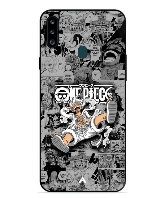 Onepiece luffy 01 Anime Metal Back Cover Phone Case for Samsung Galaxy M30