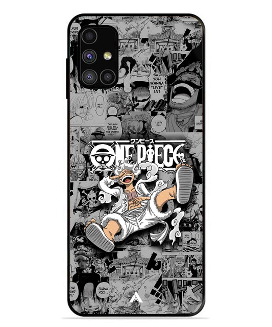 Onepiece luffy 01 Anime Metal Back Cover Phone Case for Samsung Galaxy M31s