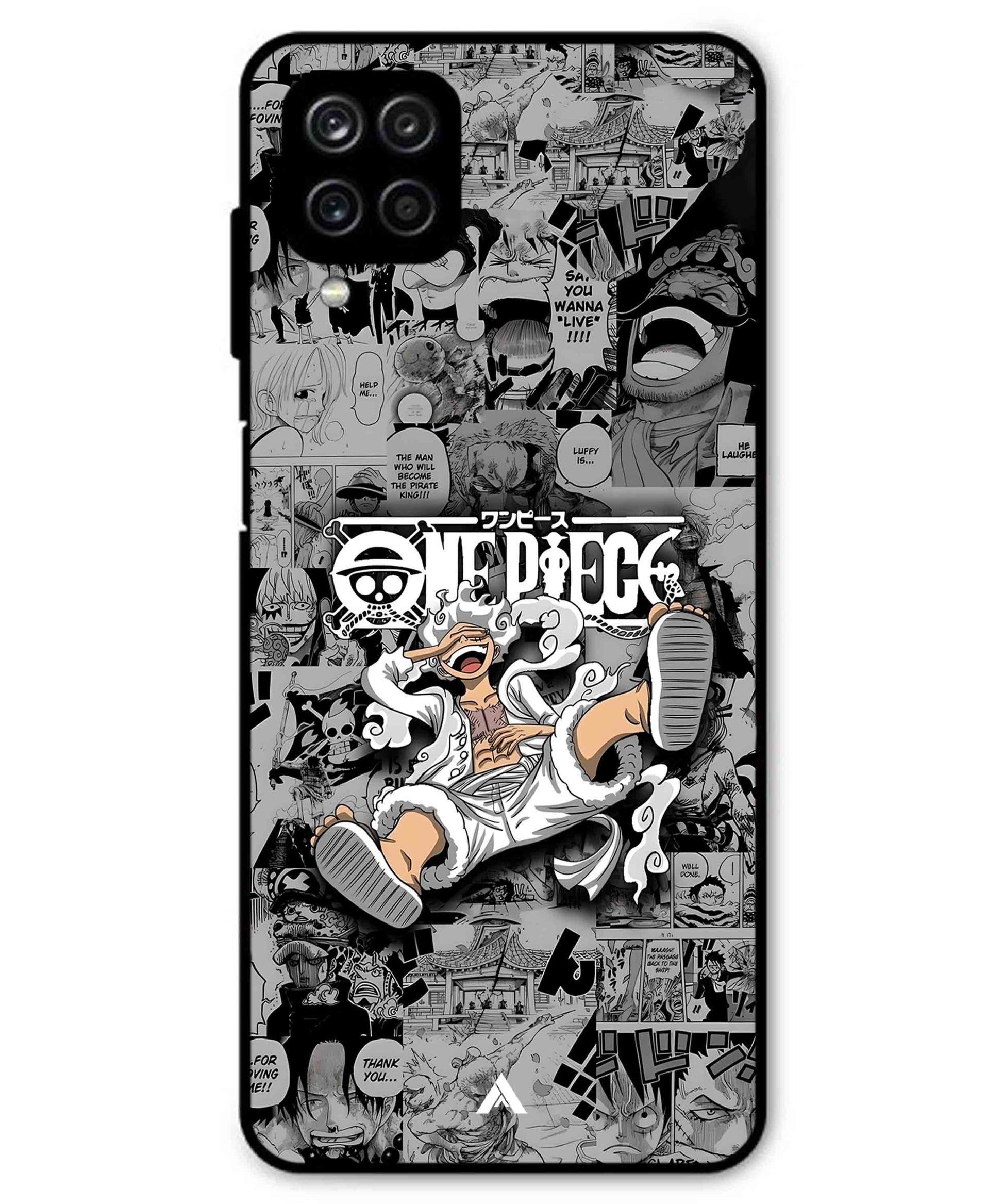 Onepiece luffy 01 Anime Metal Back Cover Phone Case for Samsung Galaxy M42