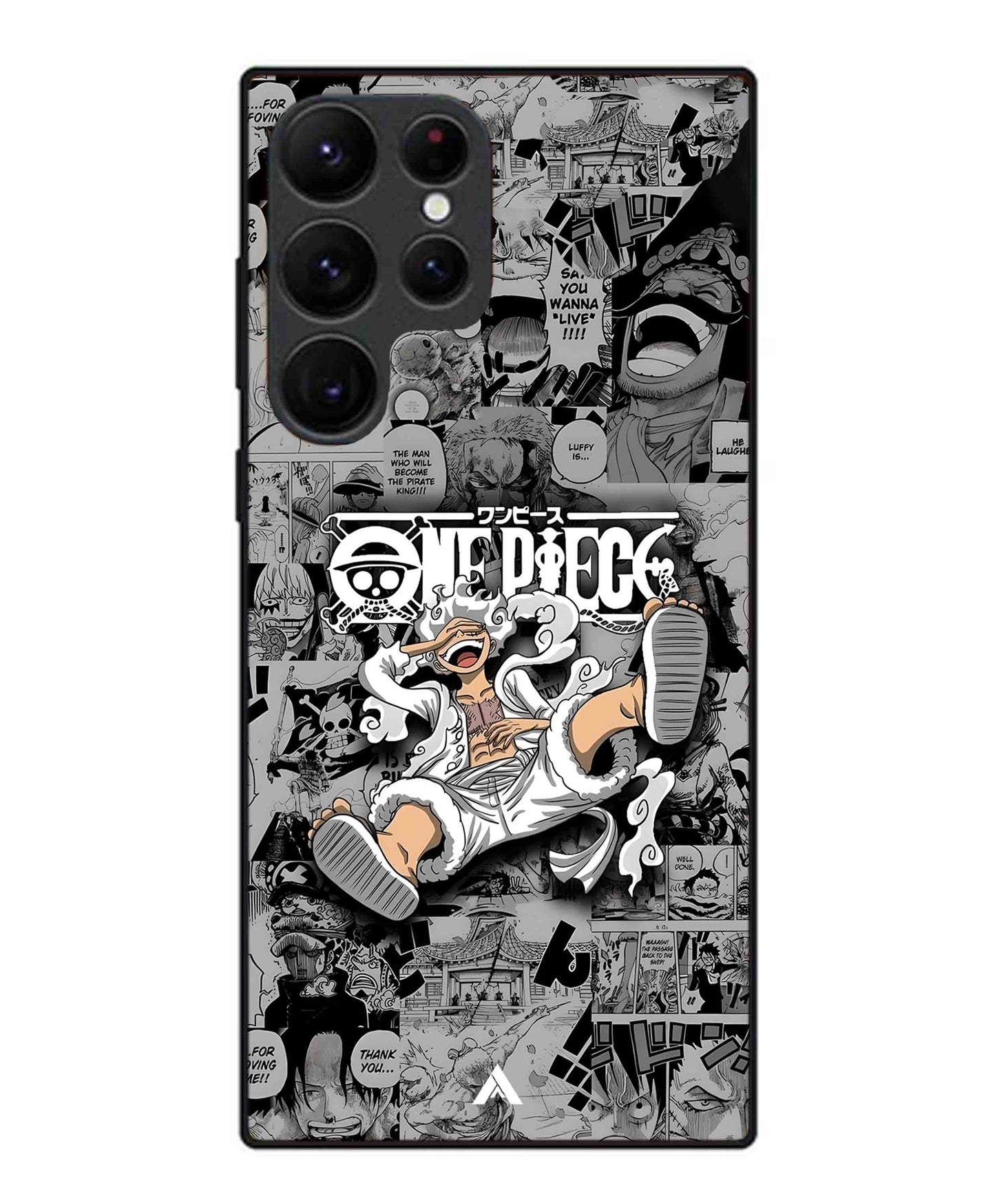 Onepiece luffy 01 Anime Metal Back Cover Phone Case for Samsung Galaxy S22 Ultra