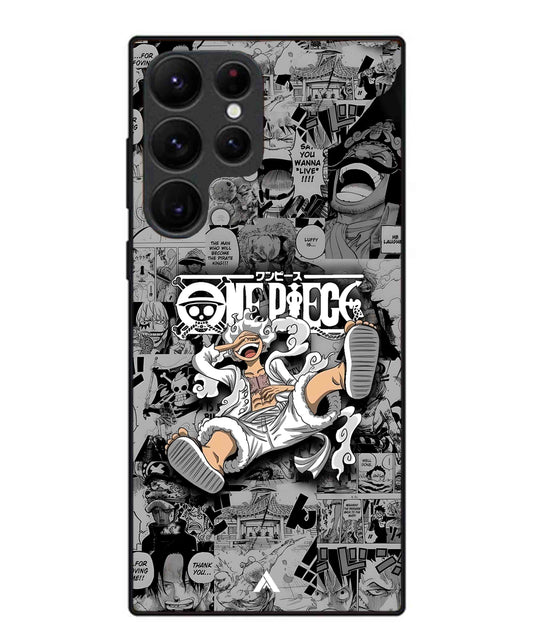Onepiece luffy 01 Anime Metal Back Cover Phone Case for Samsung Galaxy S22 Ultra