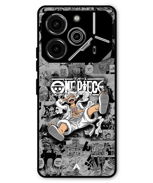 Onepiece luffy 01 Anime Metal Back Cover Phone Case for Tecno Pova 6