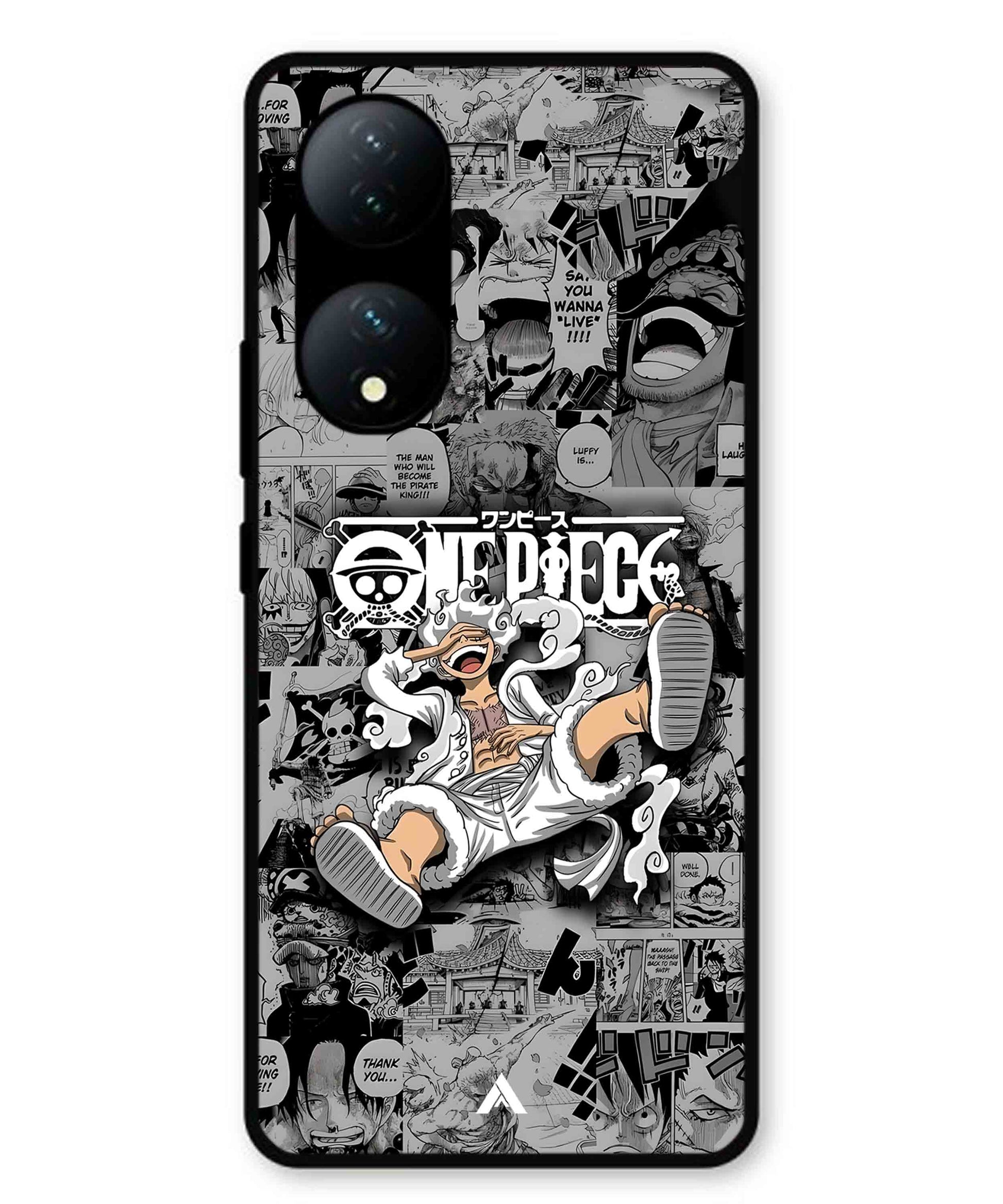 Onepiece luffy 01 Anime Metal Back Cover Phone Case for Vivo T2