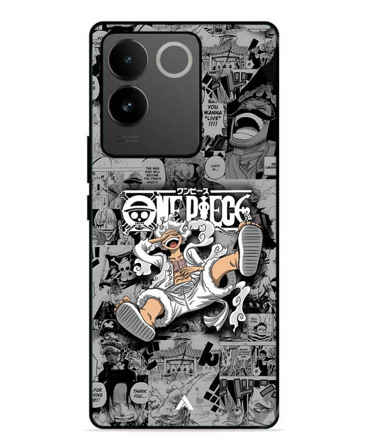 Onepiece luffy 01 Anime Metal Back Cover Phone Case for Vivo T2 Pro