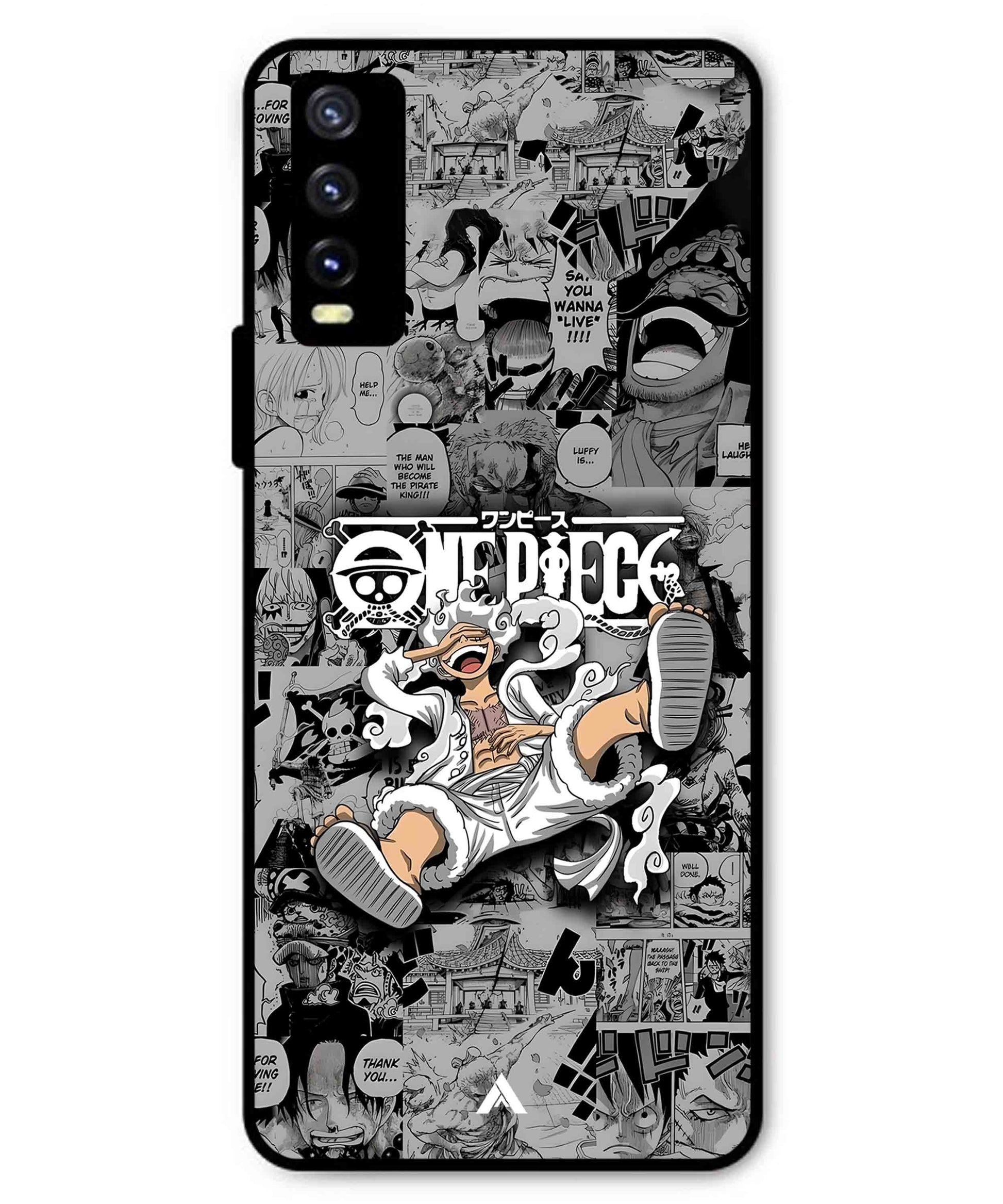 Onepiece luffy 01 Anime Metal Back Cover Phone Case for Vivo Y20i