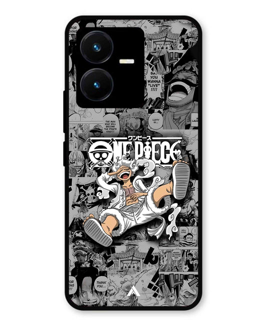 Onepiece luffy 01 Anime Metal Back Cover Phone Case for Vivo Y22