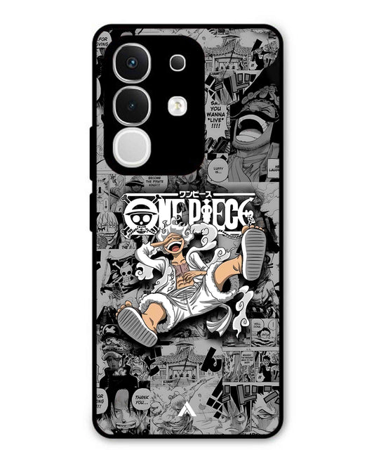Onepiece luffy 01 Anime Metal Back Cover Phone Case for Vivo Y29 4G
