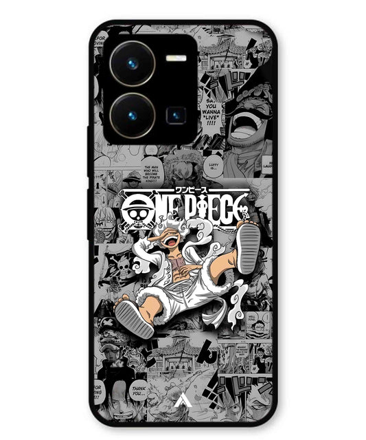 Onepiece luffy 01 Anime Metal Back Cover Phone Case for Vivo Y35