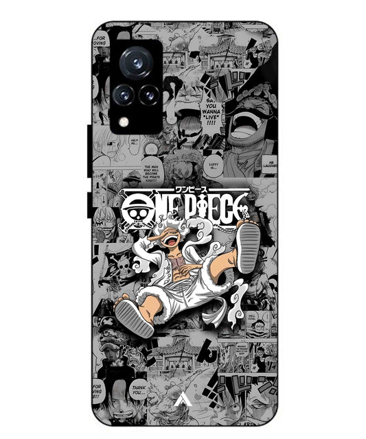 Onepiece luffy 01 Anime Metal Back Cover Phone Case for Vivo v21