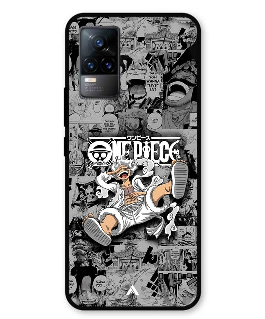 Onepiece luffy 01 Anime Metal Back Cover Phone Case for Vivo v21e 4G