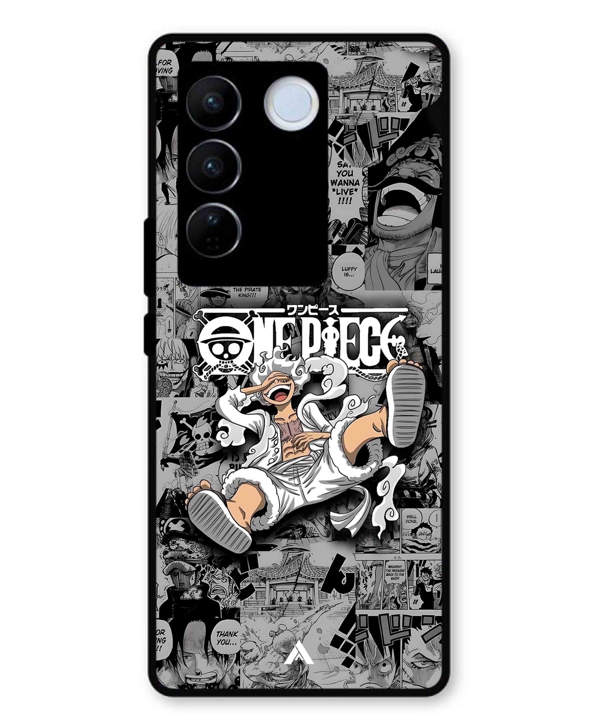 Onepiece luffy 01 Anime Metal Back Cover Phone Case for Vivo v27 Pro