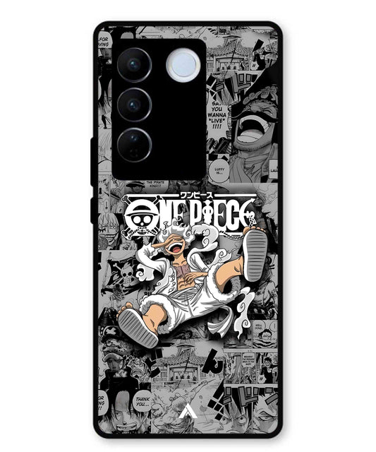 Onepiece luffy 01 Anime Metal Back Cover Phone Case for Vivo v27 Pro
