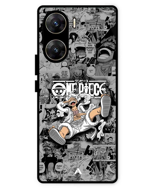 Onepiece luffy 01 Anime Metal Back Cover Phone Case for Vivo v29e