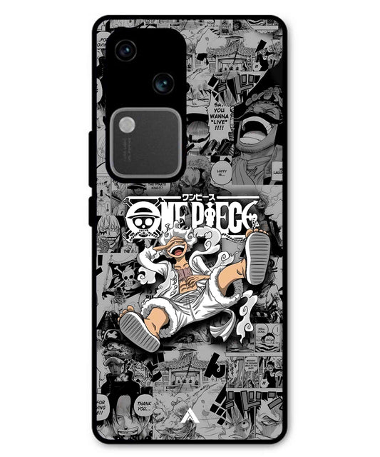 Onepiece luffy 01 Anime Metal Back Cover Phone Case for Vivo v30