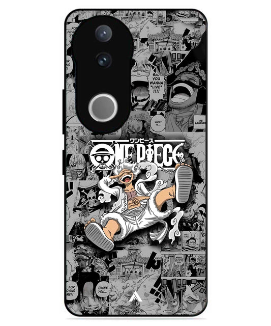 Onepiece luffy 01 Anime Metal Back Cover Phone Case for Vivo v50