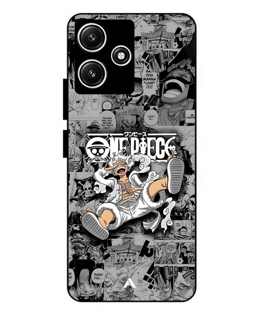 Onepiece luffy 01 Anime Metal Back Cover Phone Case for Xiaomi Redmi 12 5G