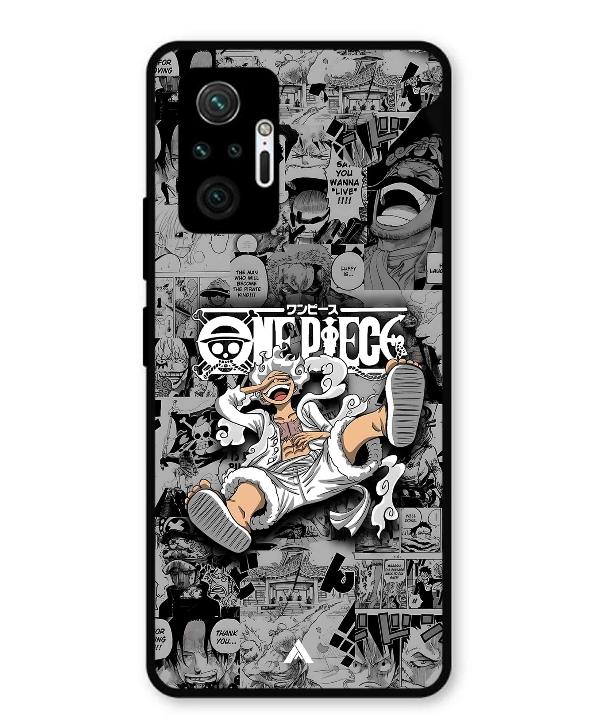 Onepiece luffy 01 Anime Metal Back Cover Phone Case for Xiaomi Redmi Note 10 Lite