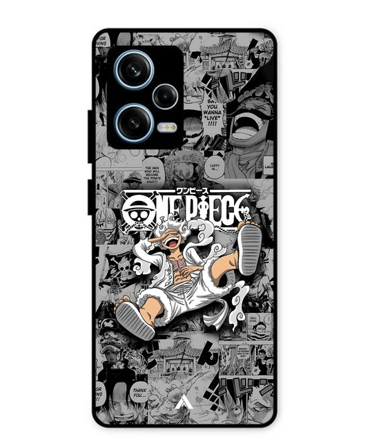 Onepiece luffy 01 Anime Metal Back Cover Phone Case for Xiaomi Redmi Note 12 Pro